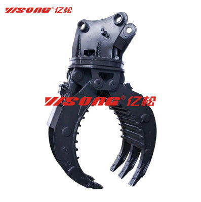 NM400 Ostrzeżona od zużycia stal Hydraulic Grab Scrap Metal Grapple 360 stopni obrotowy