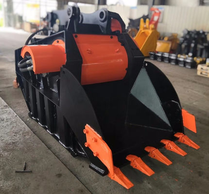 kupować 1-8m3 Wysoko wytrzymały wygrzewacz stalowy krusznik kamienny wiadro 350 barów online manufacture