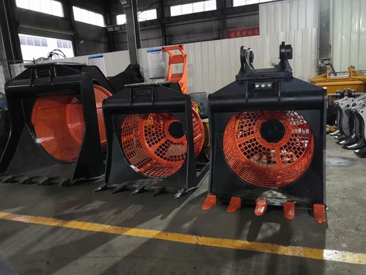 Hydrauliczne obrotowe ściere kamienia sieć wymienna obrotowa ściere wiadro do koparki 7-10t