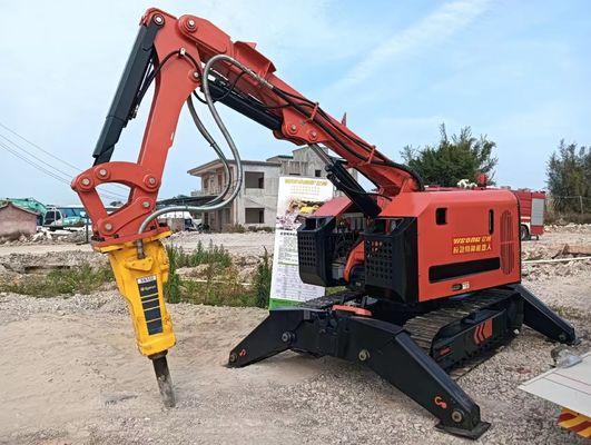 Zdalnie sterowany robot demolicyjny Wysokotemperaturowe promieniowanie pyłu
